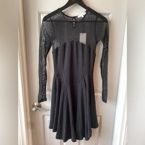 NWT JONATHAN SAUNDERS Yardley Dress Mesh Top Jersy Dress SZ FR 36 / S / 4